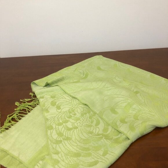Green Oversized Wrap Scarf - Picture 1 of 10